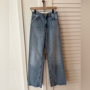 Zara Blue High-Waisted Jeans